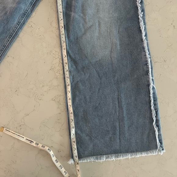 Ten thirty frayed wide leg boho jeans size 5/27 - Picture 9 of 9